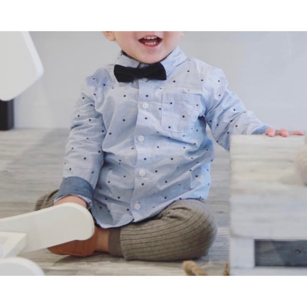 H&M cotton blue star shirt 1 1/2-2Y